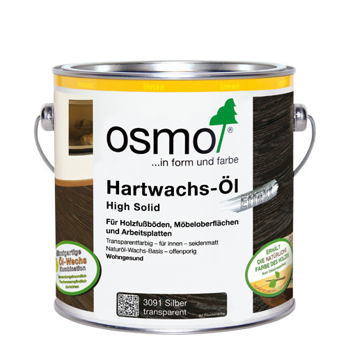 масла osmo с твердым воском Hardwachs Ӧl Effekt Natural и Hartwachs-Öl Effekt Silber/Gold